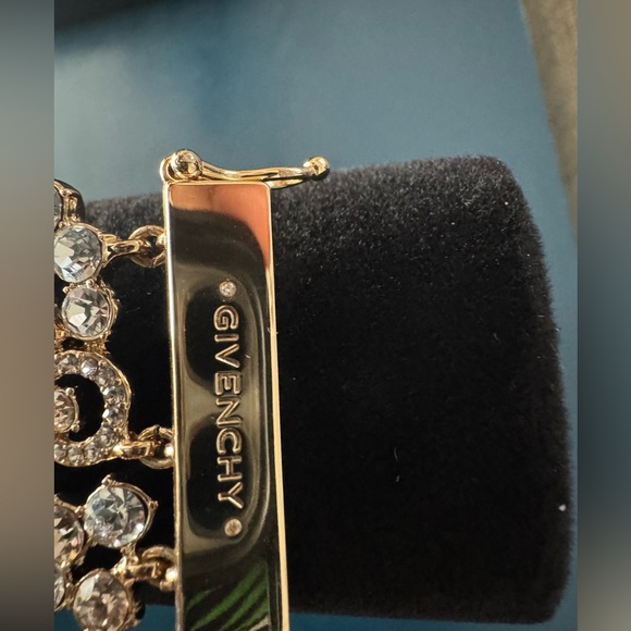 Givenchy Silk Crystal Stone Gold-Tone Flex Magnetic Bracelet - Picture 3 of 8